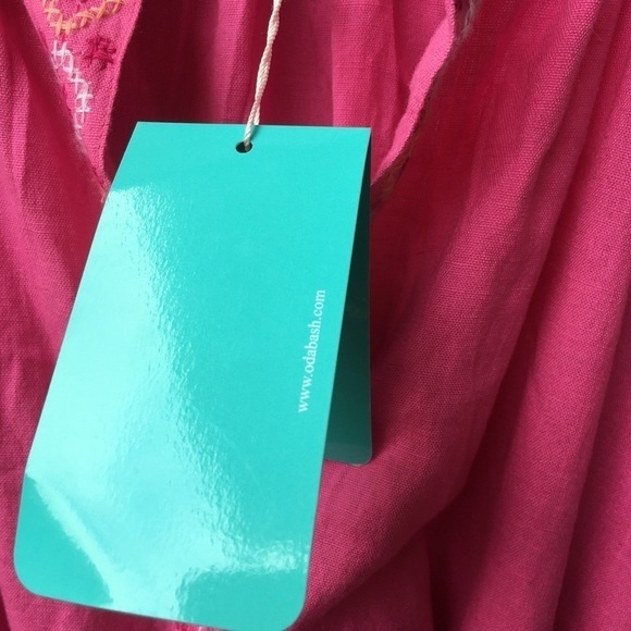 NEW NWT Melissa Odabash Melanie SS Flamingo Kaftan Dress Size XS - Picture 5 of 11